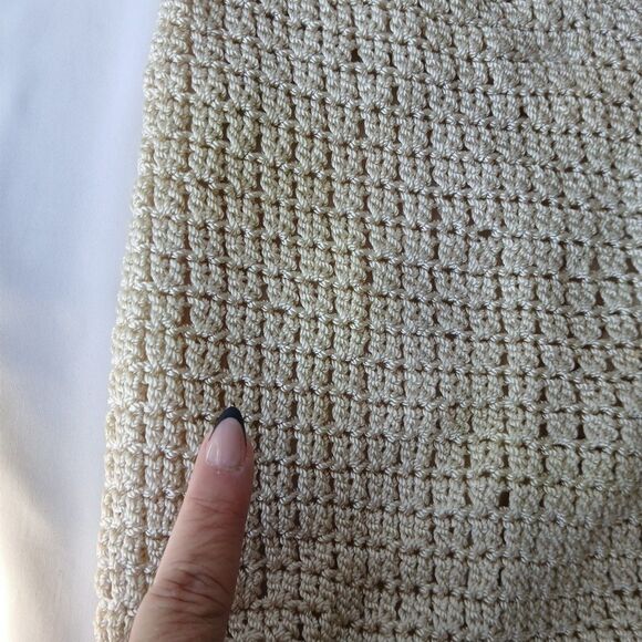 MA-DE Knit Straw Crocheted BoHo Hippie Crossbody Shoulder Bag Y2K - Picture 10 of 12